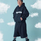 ANGEL Oversized Logo Hoodie Black