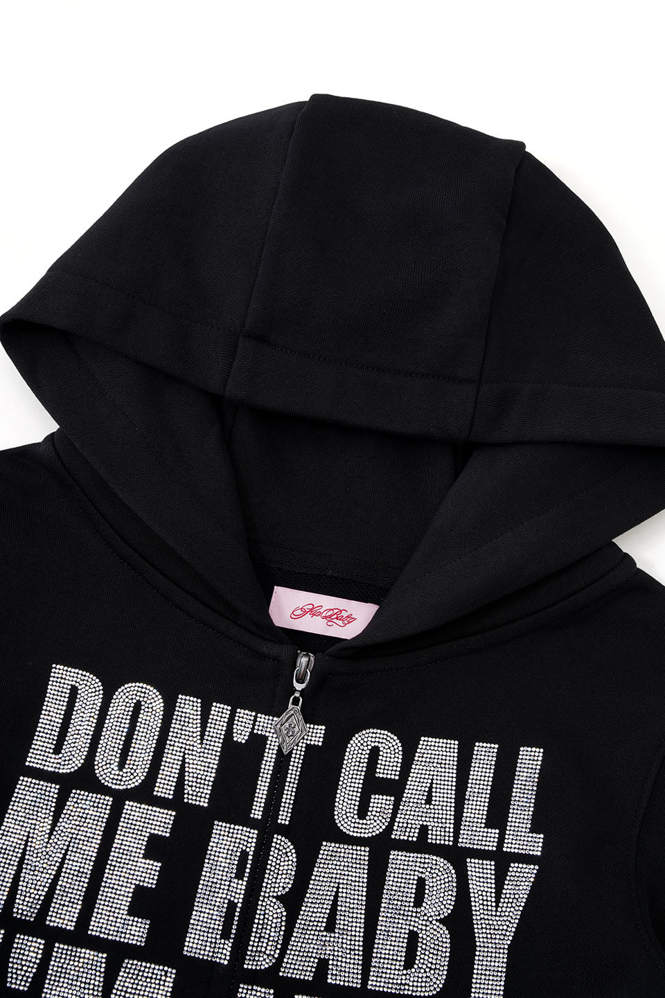 Not Your Baby Cropped Zip Hoodie