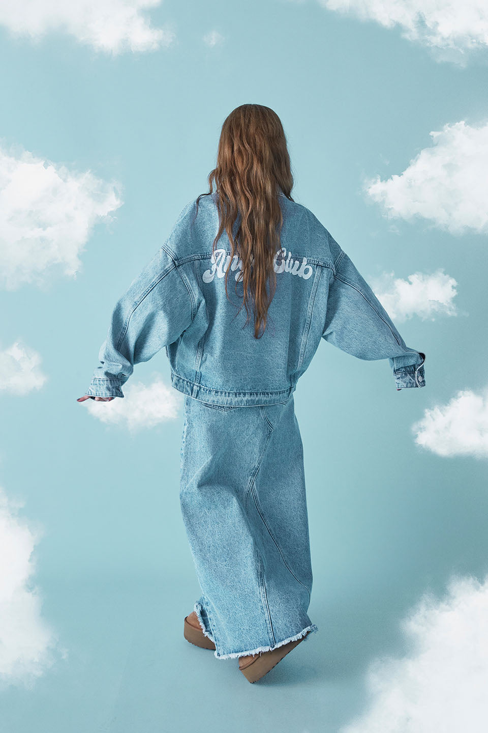 ANGEL Denim Long Skirt