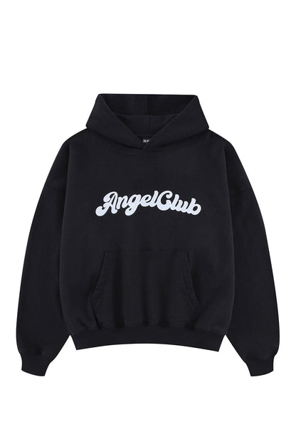 ANGEL Oversized Logo Hoodie Black