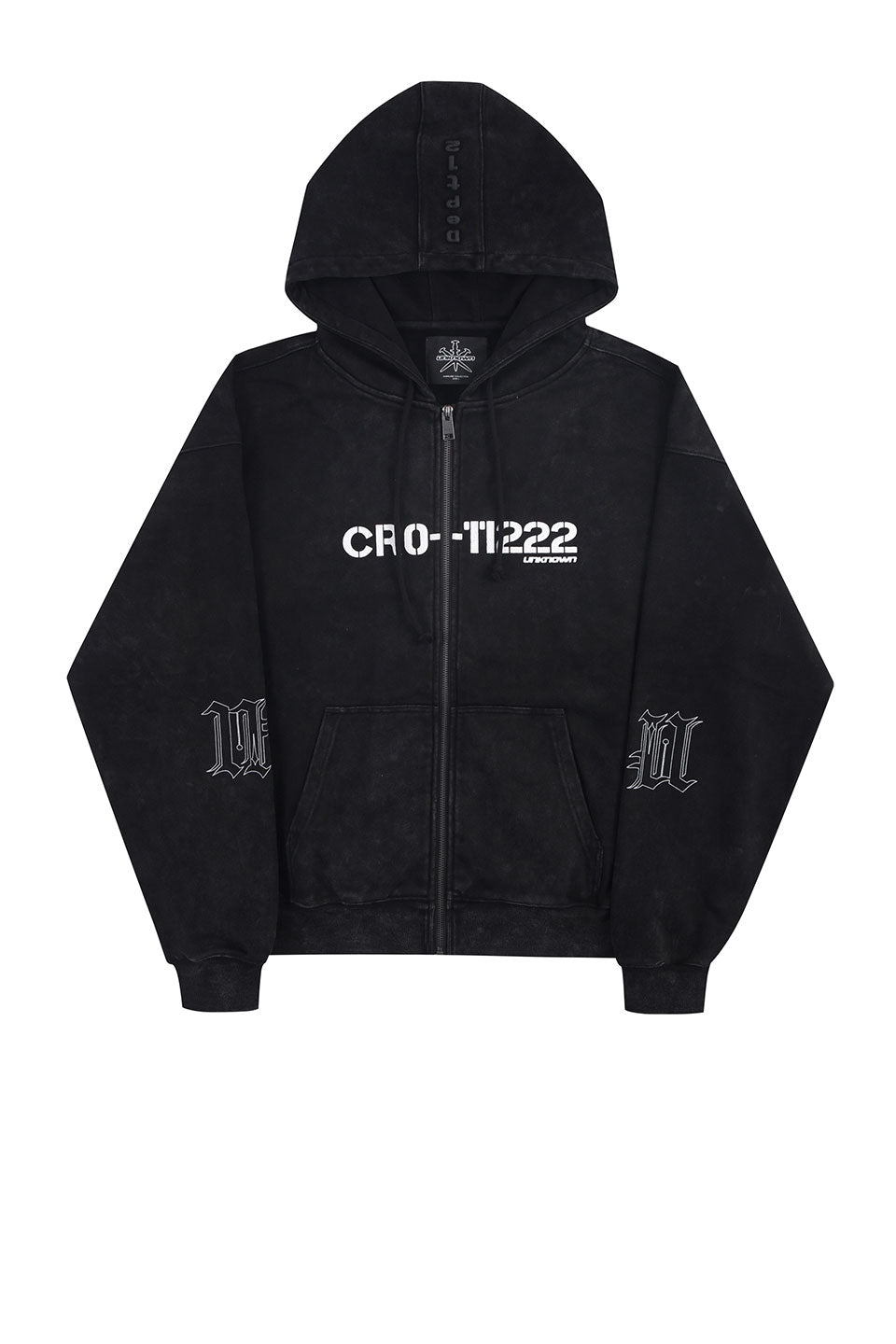 Dagger Graphic washed hoodie