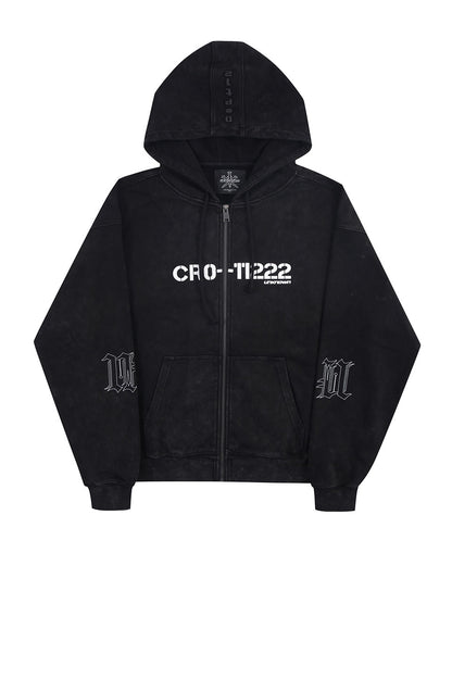 Dagger Graphic washed hoodie