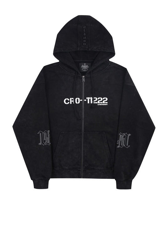 Dagger Graphic washed hoodie