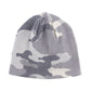 Camouflage Cross Leather Patch Beanie