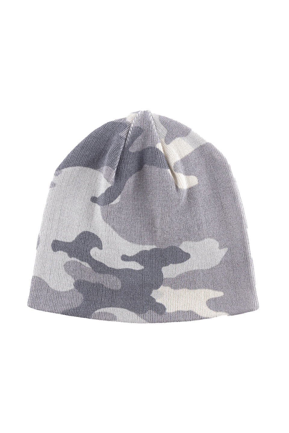 Camouflage Cross Leather Patch Beanie