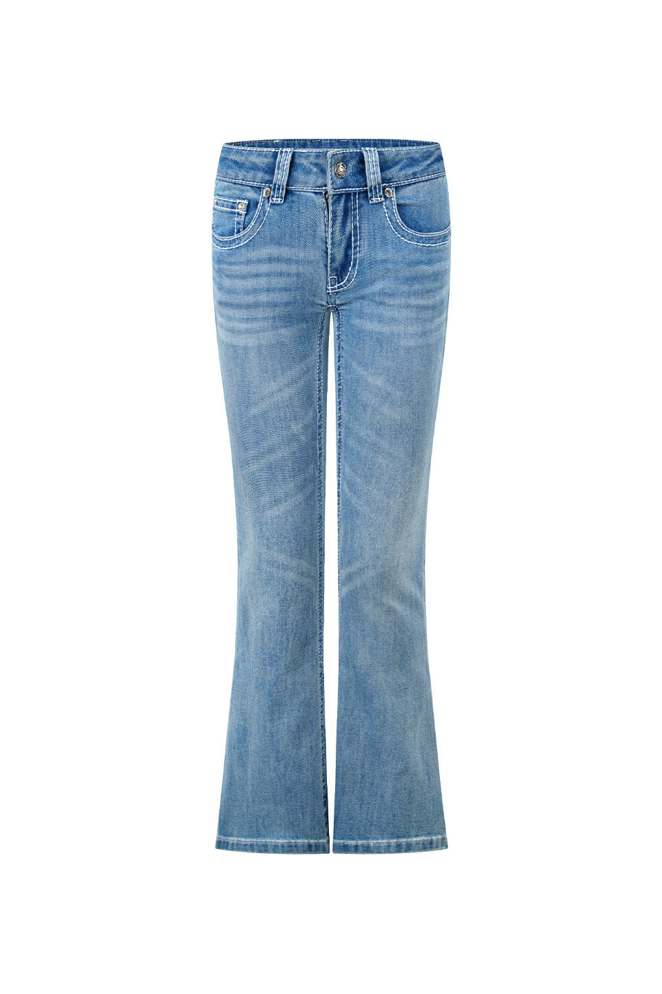 Embroidery Flared Jeans Women's