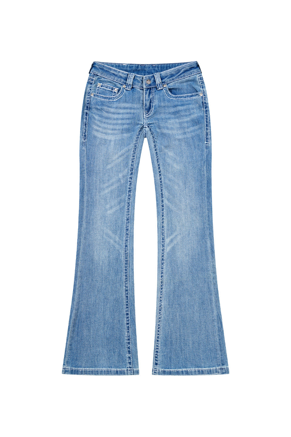 Embroidery Flared Jeans Women'S