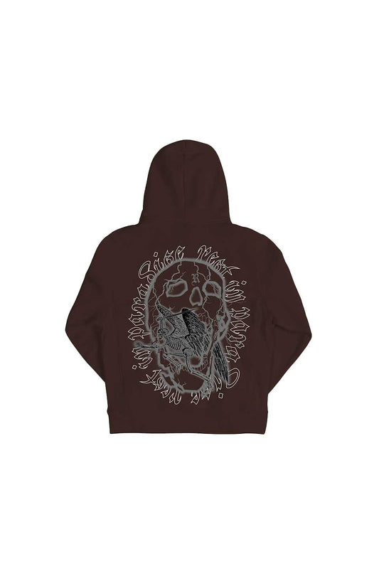 Skeleton Angel Hoodie Chocolate