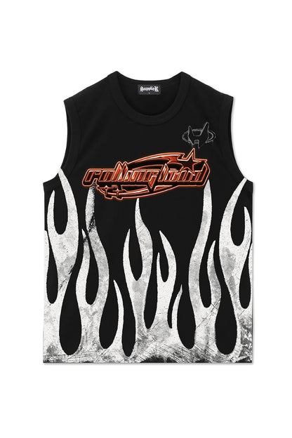 Rolling Loud X Supplier Fire Sleeveless Tee