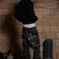 Rhinestone Black Zip-Up Hoodie