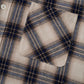 【I don't go to the moon】 Rhinestone Check Shirt