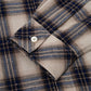 【I don't go to the moon】 Rhinestone Check Shirt