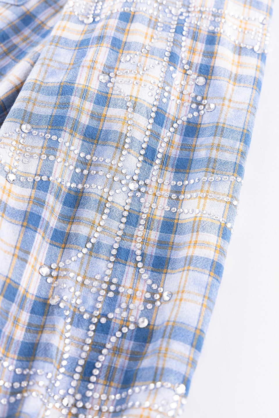 Rhinestone Cross Check Shirt