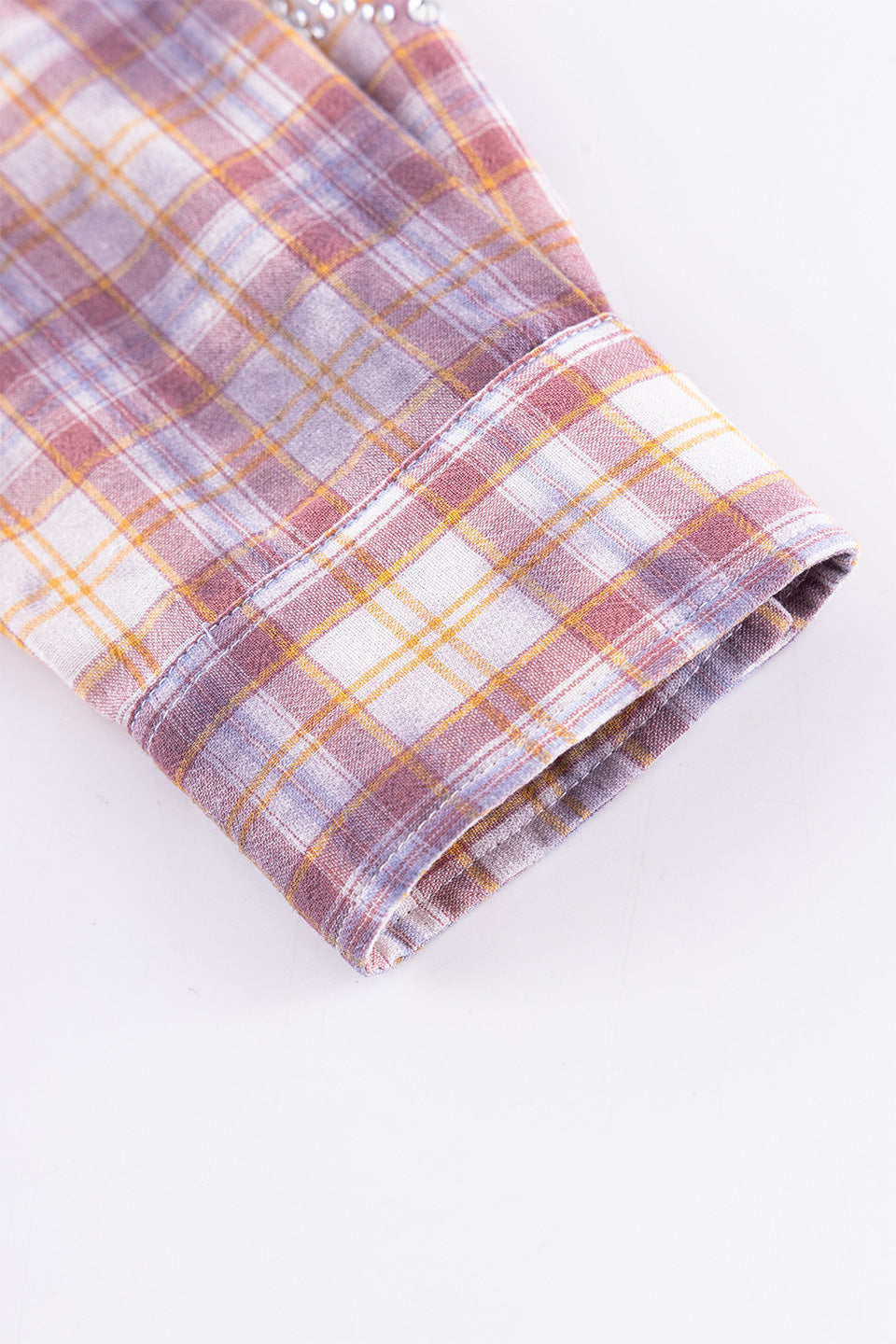 Rhinestone Cross Check Shirt