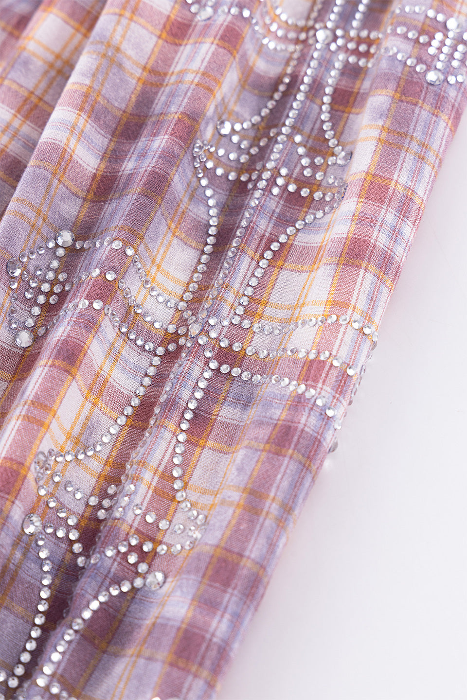Rhinestone Cross Check Shirt