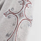 Rhinestone Cross Sleeve Zip Hoodie