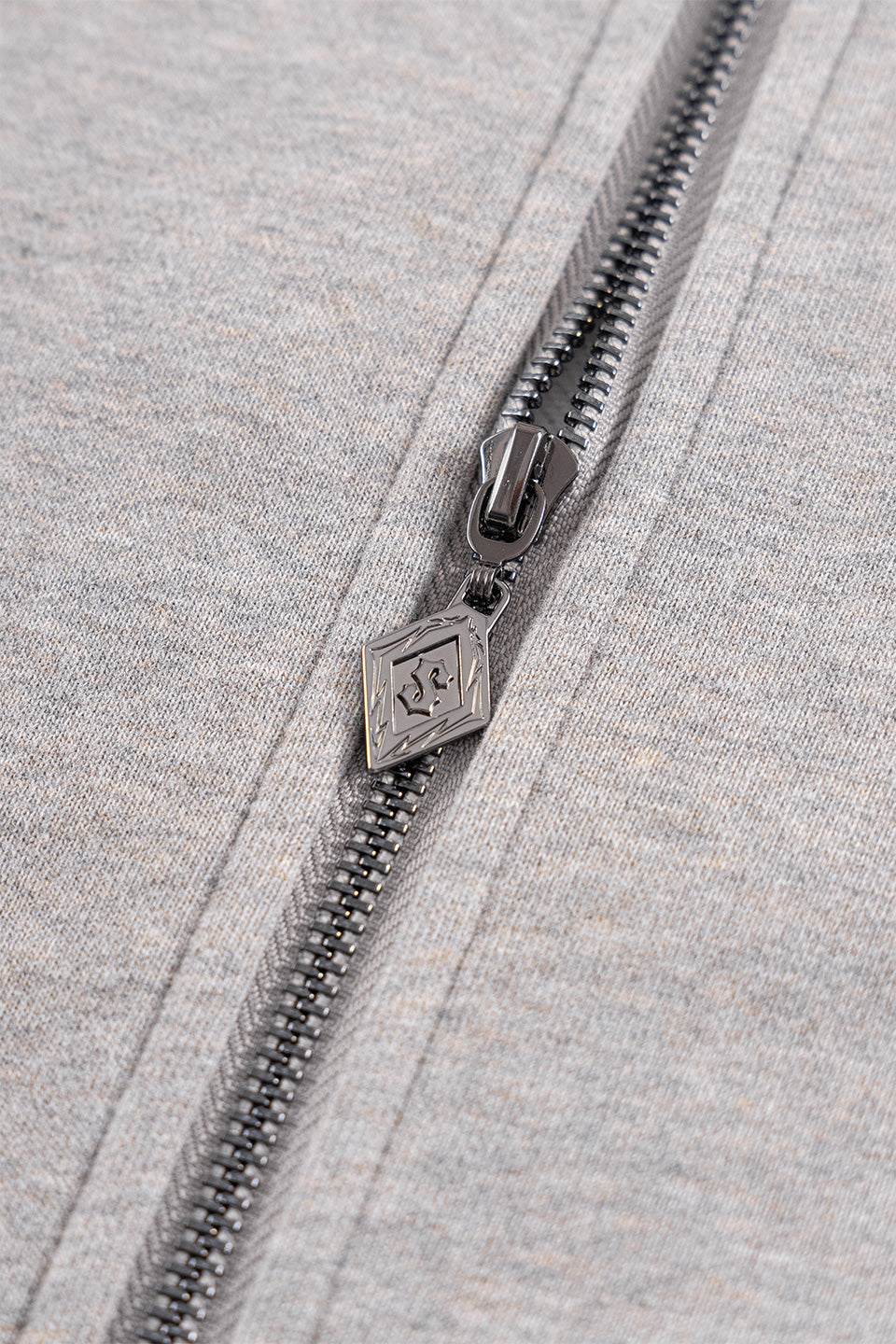 Rhinestone Cross Sleeve Zip Hoodie