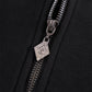 Rhinestone Cross Sleeve Zip Hoodie