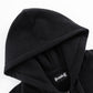 Rhinestone Cross Sleeve Zip Hoodie