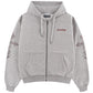【予約商品】Rhinestone Cross Sleeve Zip Hoodie【11月中旬~下旬お届け】