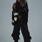【予約商品】Rhinestone Cross Sleeve Zip Hoodie【11月中旬~下旬お届け】