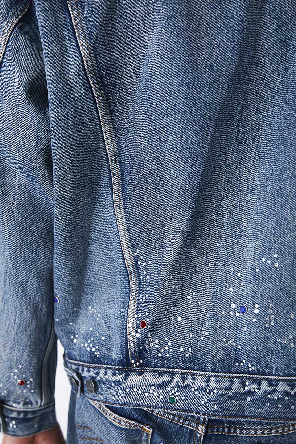 Rhinestone Denim Jacket