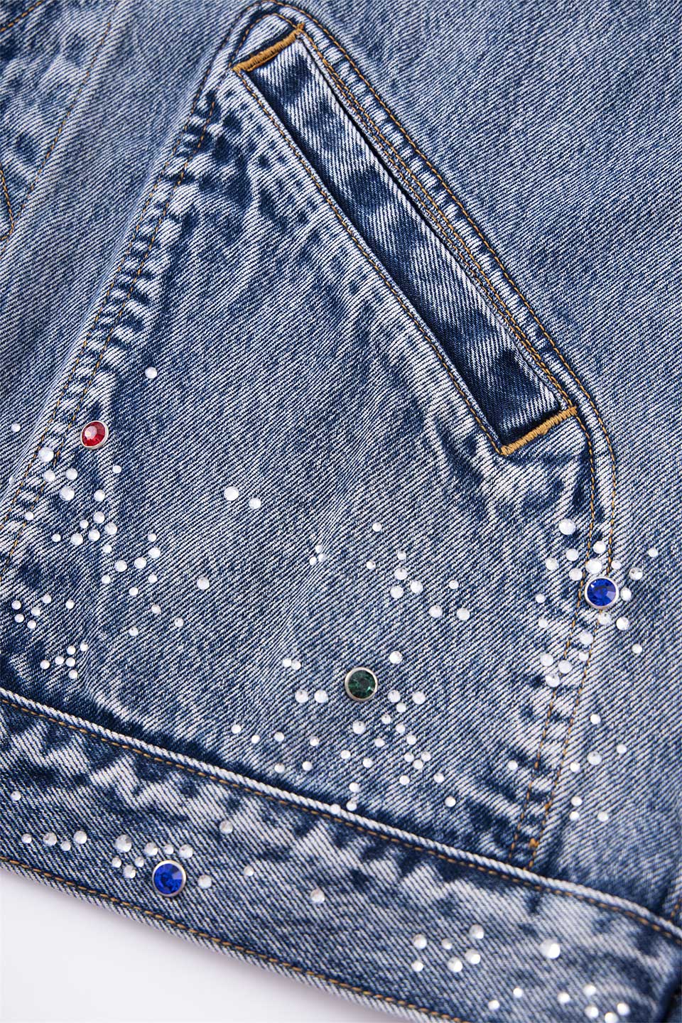 Rhinestone Denim Jacket