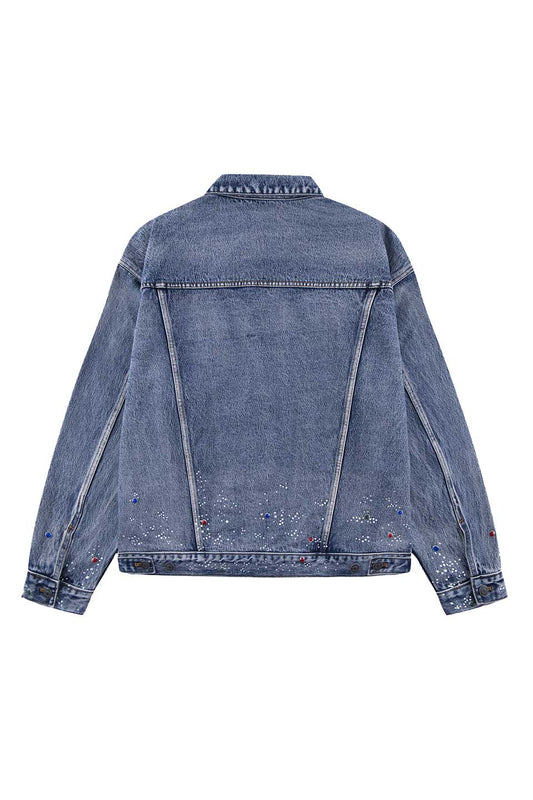 Rhinestone Denim Jacket