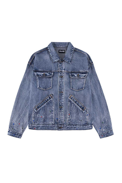 Rhinestone Denim Jacket