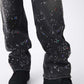 Rhinestone Denim Pants