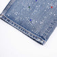 Rhinestone Denim Pants