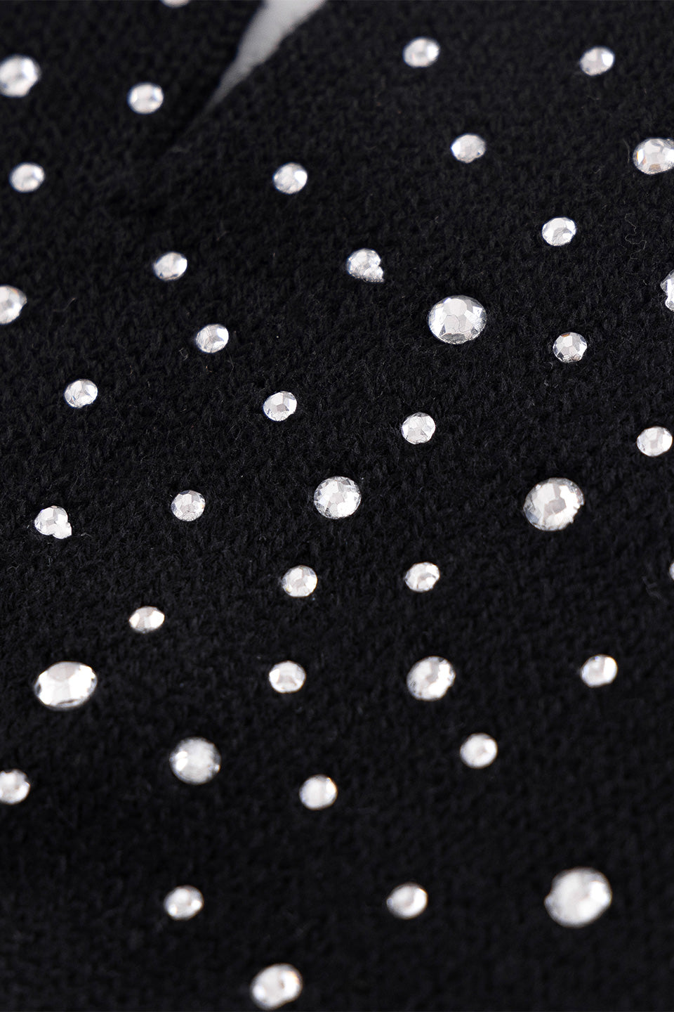 Rhinestone Fingerless Glove