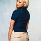 【先行予約販売】Rhinestone Leopard Logo Polo Shirt Women's【6月中旬お届け】