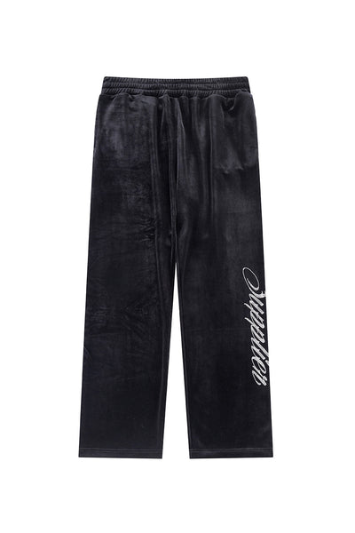 Rhinestone Velour Track Pants｜SUPPLIER｜トラックパンツ