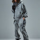 Rhinestone Velour Track Pants