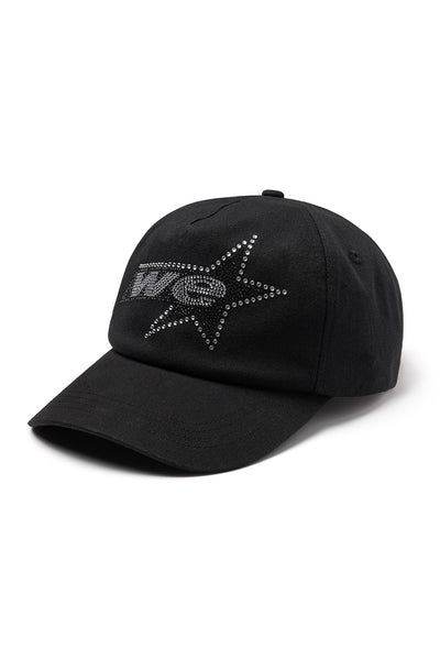 帽子 WOKE EDGE RHINESTONE WE STAR LOGO BEANIE Rhinestone We Star