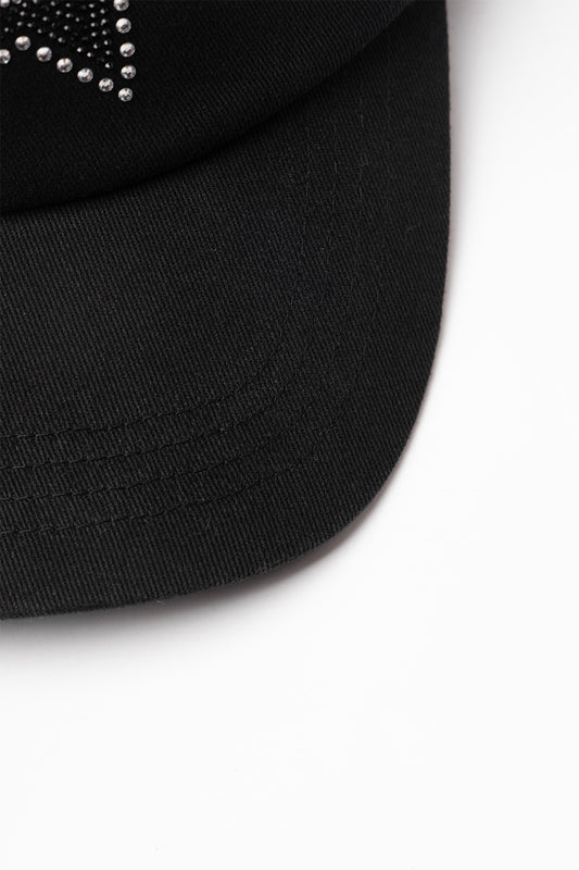 Rhinestone We Star Logo Cap