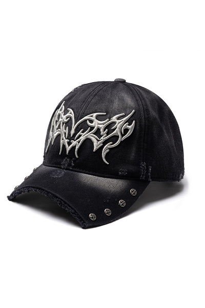 Ripped Brim Heart Tribal 6 Panel Cap｜SUPPLIER｜キャップ
