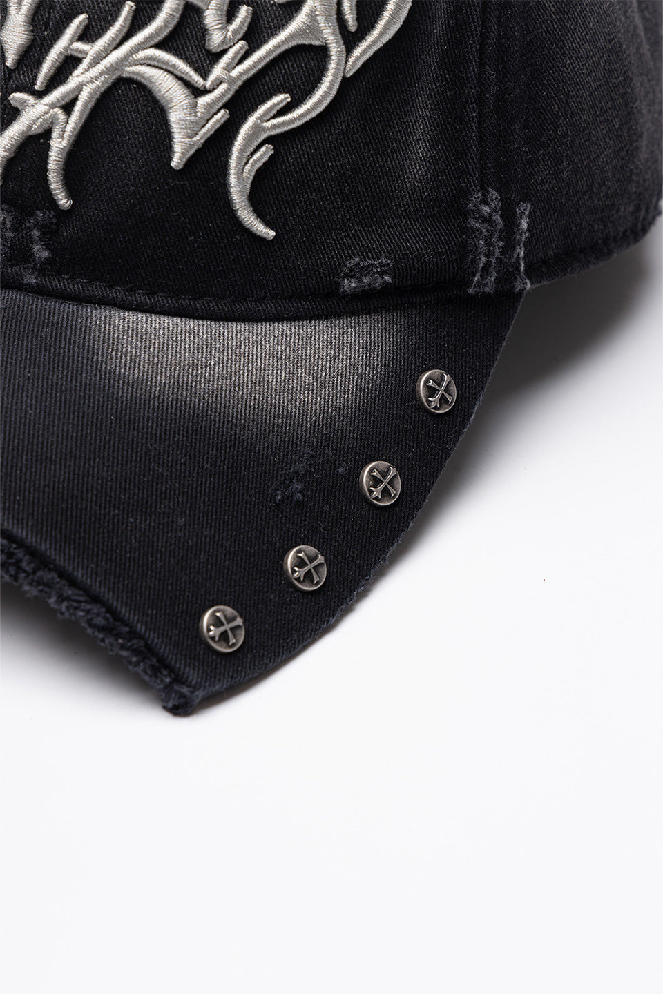 Ripped Brim Heart Tribal 6 Panel Cap