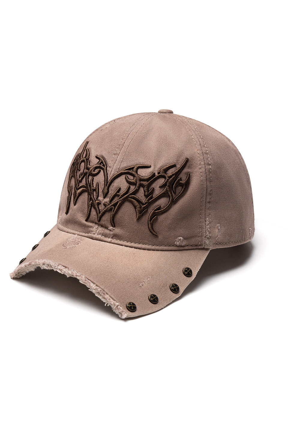 Ripped Brim Heart Tribal 6 Panel Cap