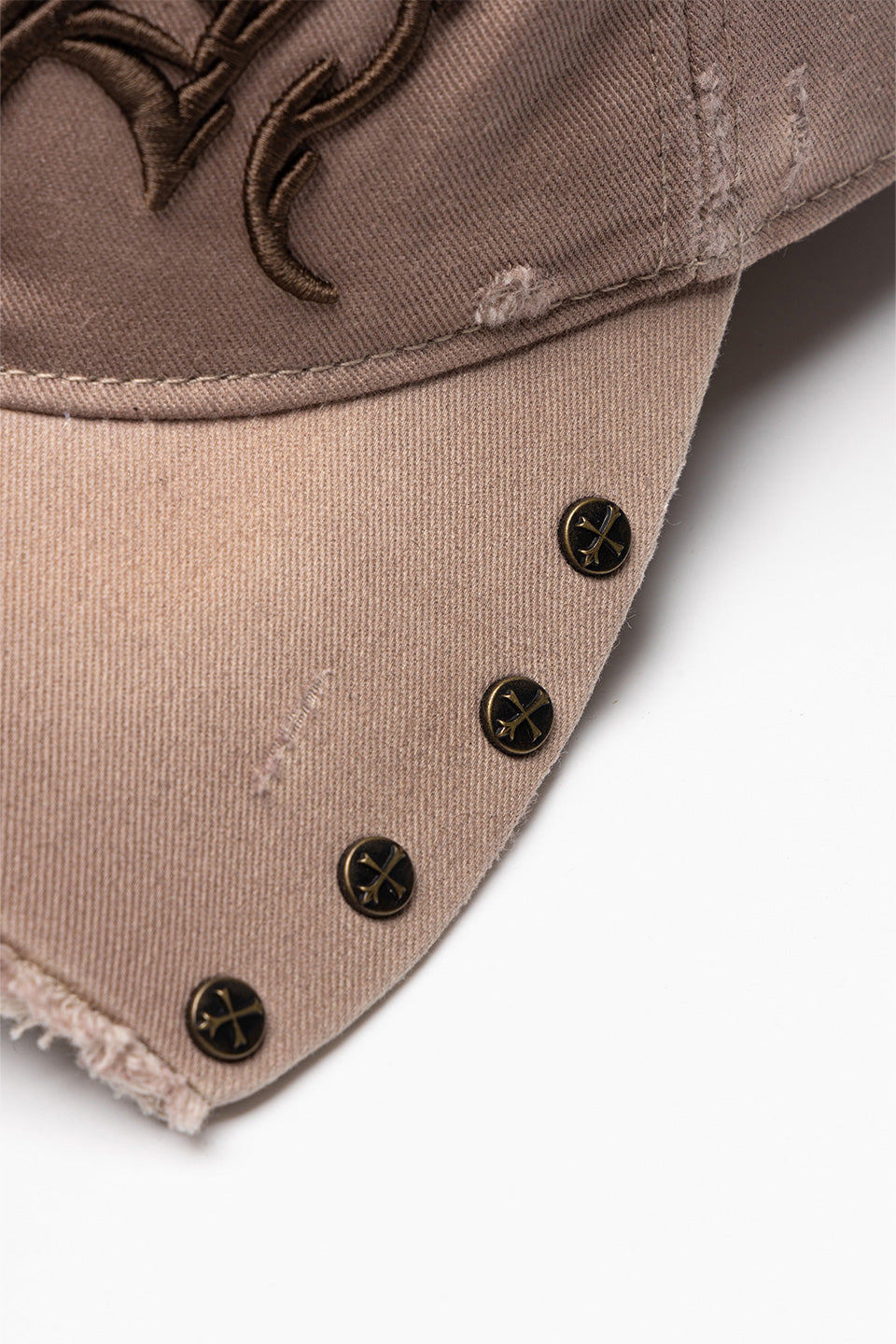 Ripped Brim Heart Tribal 6 Panel Cap