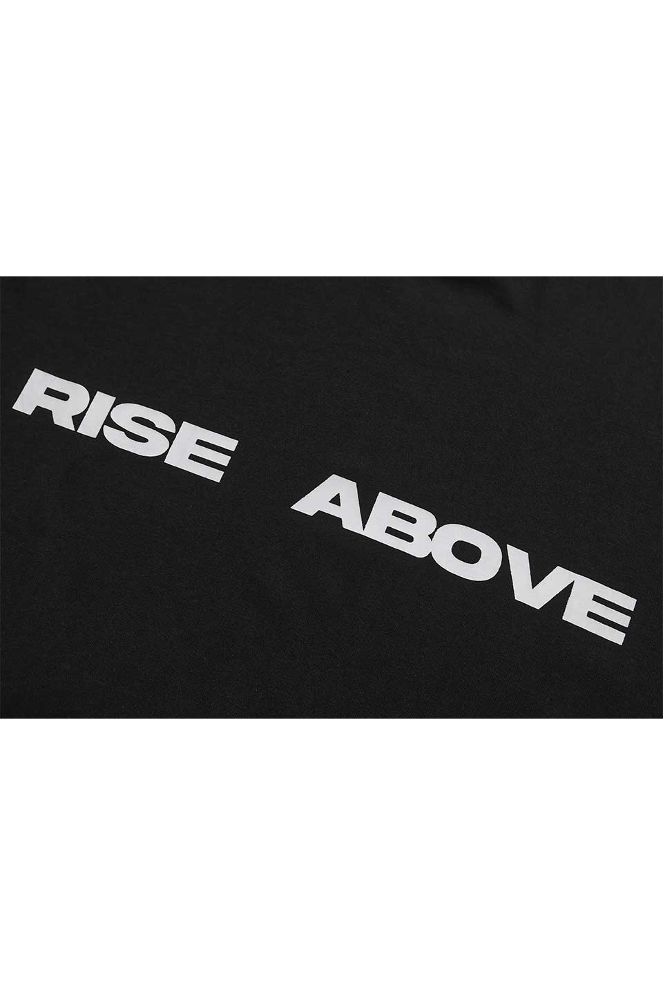 Rise Above Wolf Print T-Shirt