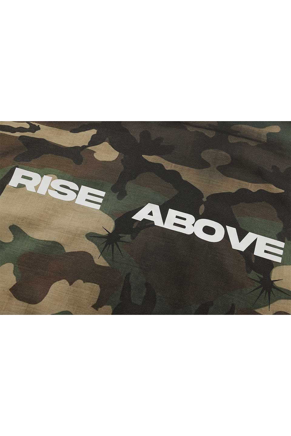 Rise Above Wolf Print T-Shirt