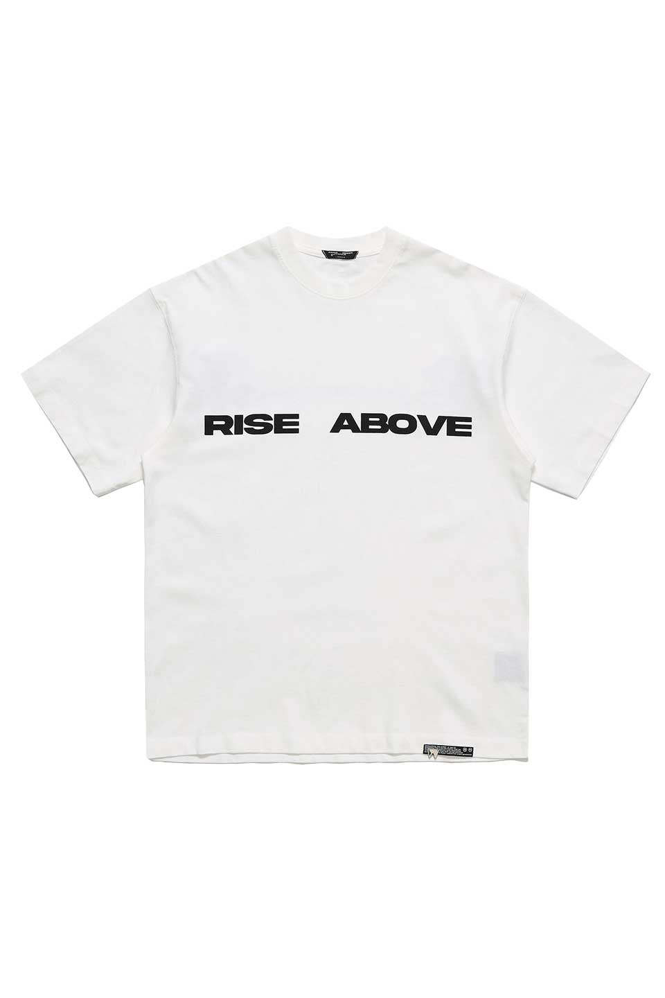 Rise Above Wolf Print T-Shirt