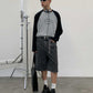 Root-Dyed Mid-Rise Denim Shorts