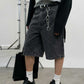 Root-Dyed Mid-Rise Denim Shorts