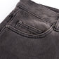 Royal Cross Rhinestone Baggy Denim Shorts