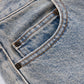 Royal Cross Rhinestone Baggy Denim Shorts
