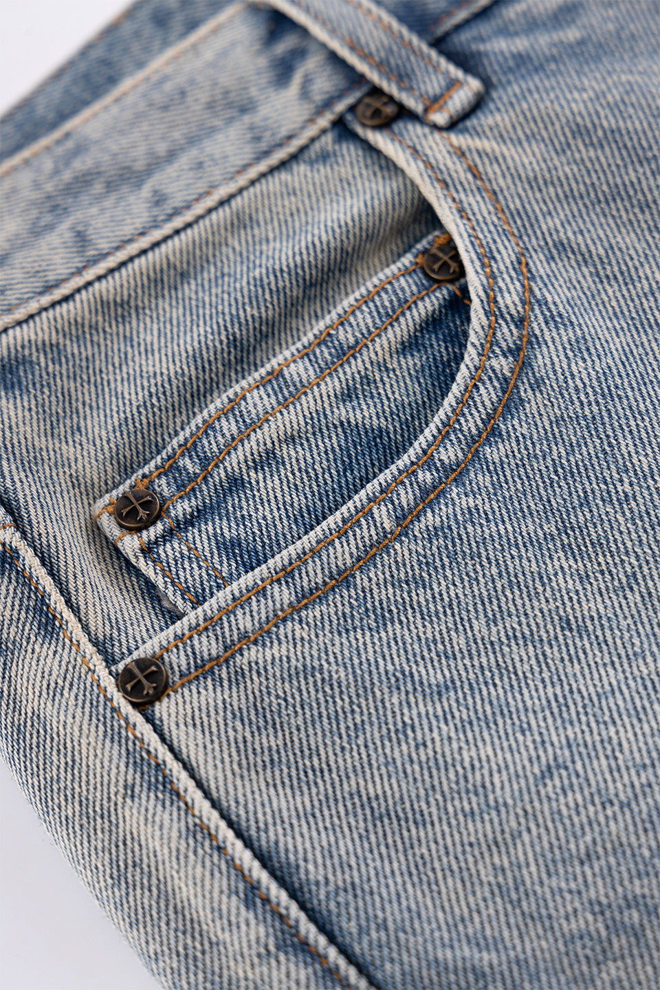 Royal Cross Rhinestone Baggy Denim Shorts