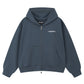 Royal Cross Rhinestone Zip Hoodie